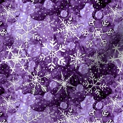 Purple snowflake Christmas