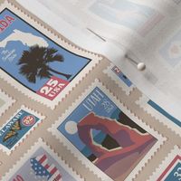 US Postage stamps - vintage-12 in