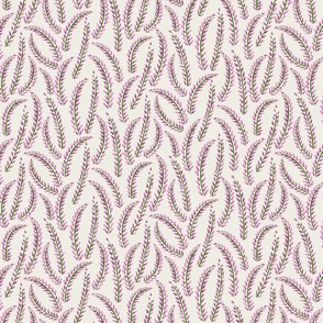 Watercolor lavender field seamless vector pattern// small scale