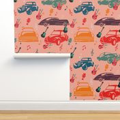 Rockabilly mania hot rods- Apricot Salmon- Large Scale