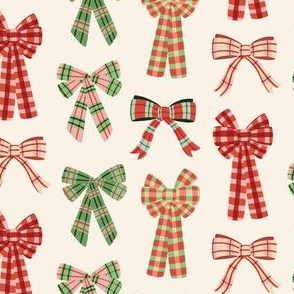 Queens of Christmas Fabric Bow