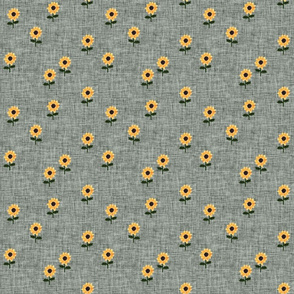 ditsy sunflower // laurel linen