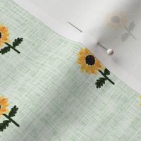 ditsy sunflower // liberty linen