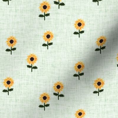 ditsy sunflower // liberty linen