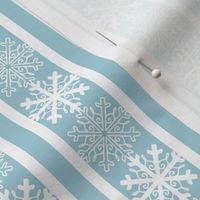 Snowflake Stripes Powder Blue