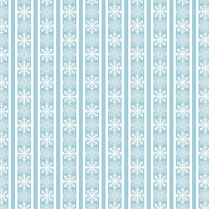 Snowflake Stripes Powder Blue