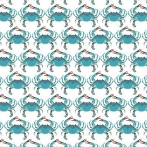 Blue Crab Jubilee // MINI // WHite