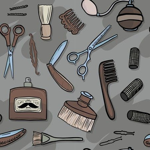 barbers and hairdressers utensils