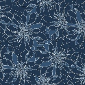 Blue Chrysanthemums