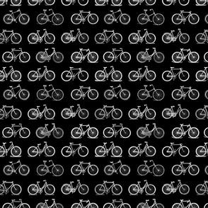 Vintage Bicycles in Black and White (Small Scale)
