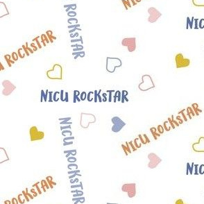 NICU rockstar - light pastel - preemie awareness 