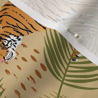 Orange Tiger On The Prowl-Khaki