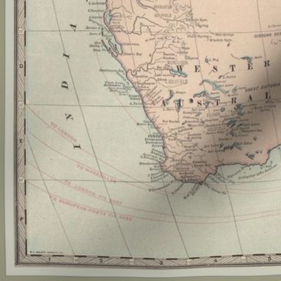 1899 Australia map, small