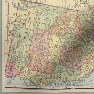 1899 California map, small