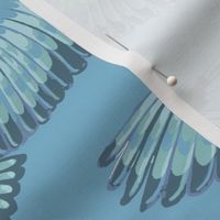 Wing bird blue