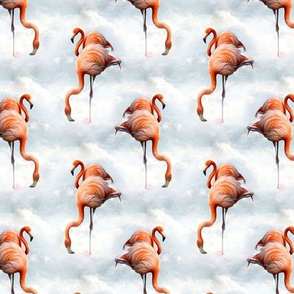 flamingos in the sky - small