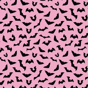 Hot Pink And Black Fabric, Wallpaper and Home Decor