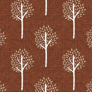 winter trees // cinnamon linen