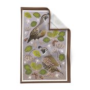 Ojai Meadow Quail Tea Towel