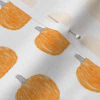 watercolor pumpkin polka dots