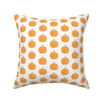 watercolor pumpkin polka dots