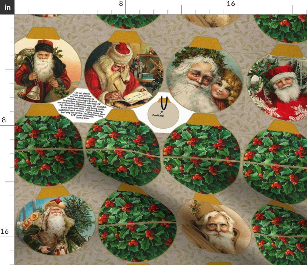 Santa Ornament Pouches