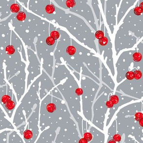 Winterberry Charm | Cool Gray