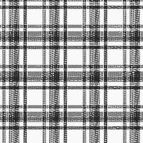 Stitched, Zigzag Plaid, black, large