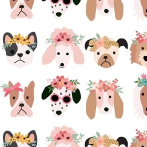 Puppy Dogs with Floral Crowns 2 inch