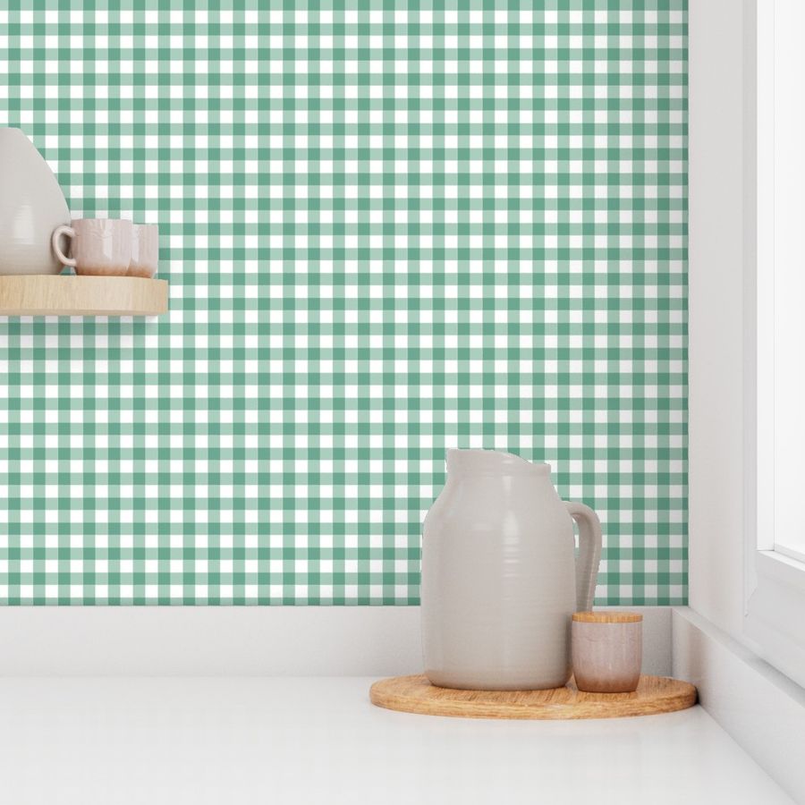 Christmas Green Gingham