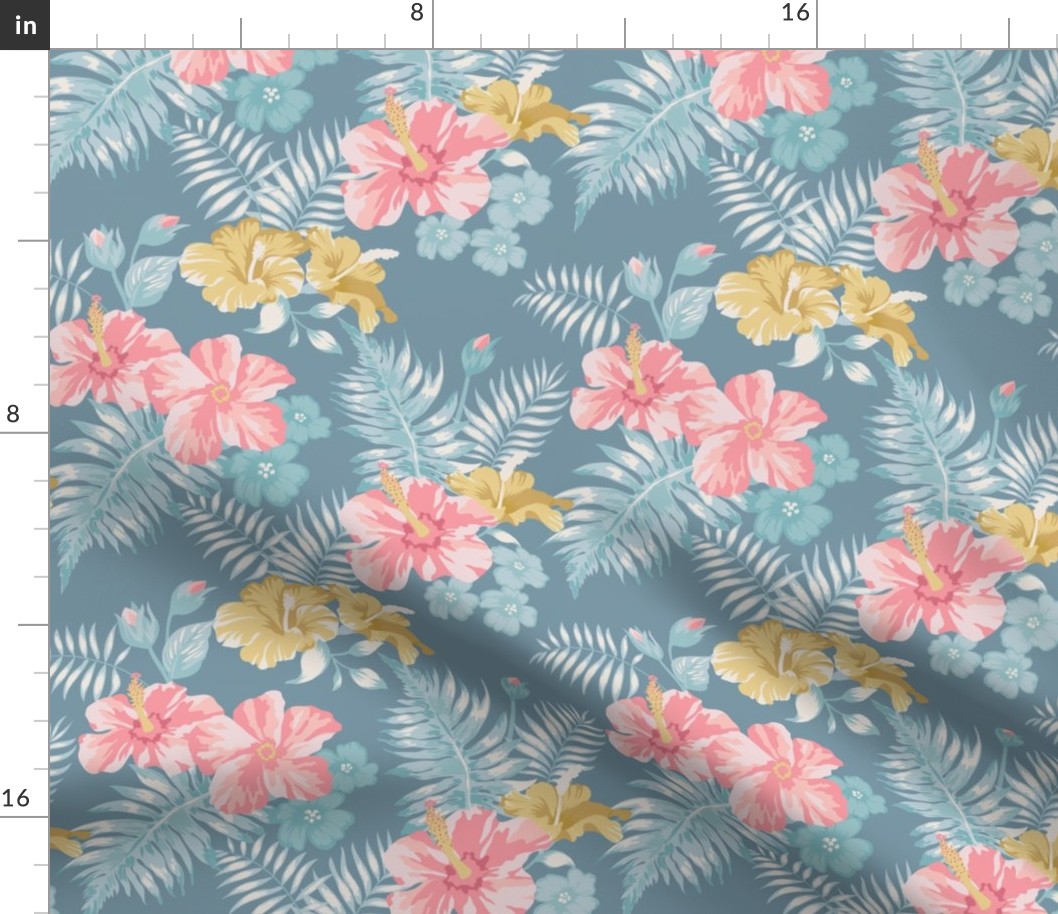 Vintage tropical florals