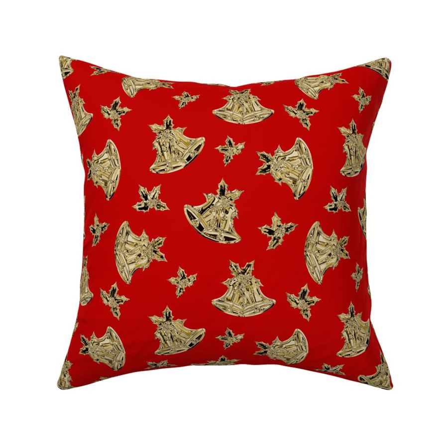 jingle bells - gold/red - large