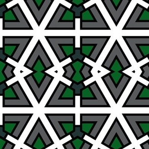 Rhombic interlace greygreen
