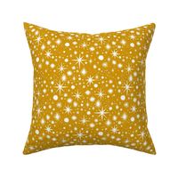 shimmering stars - mustard