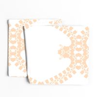 White Yellow Ogee Lattice Quatrefoil Large