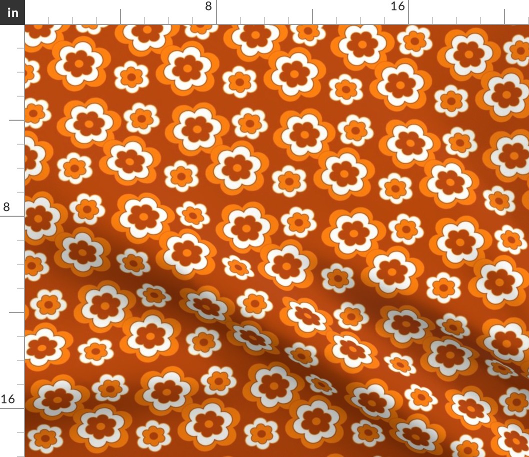 Orange Floral