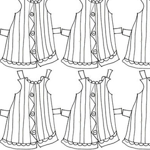Paper doll clothes
