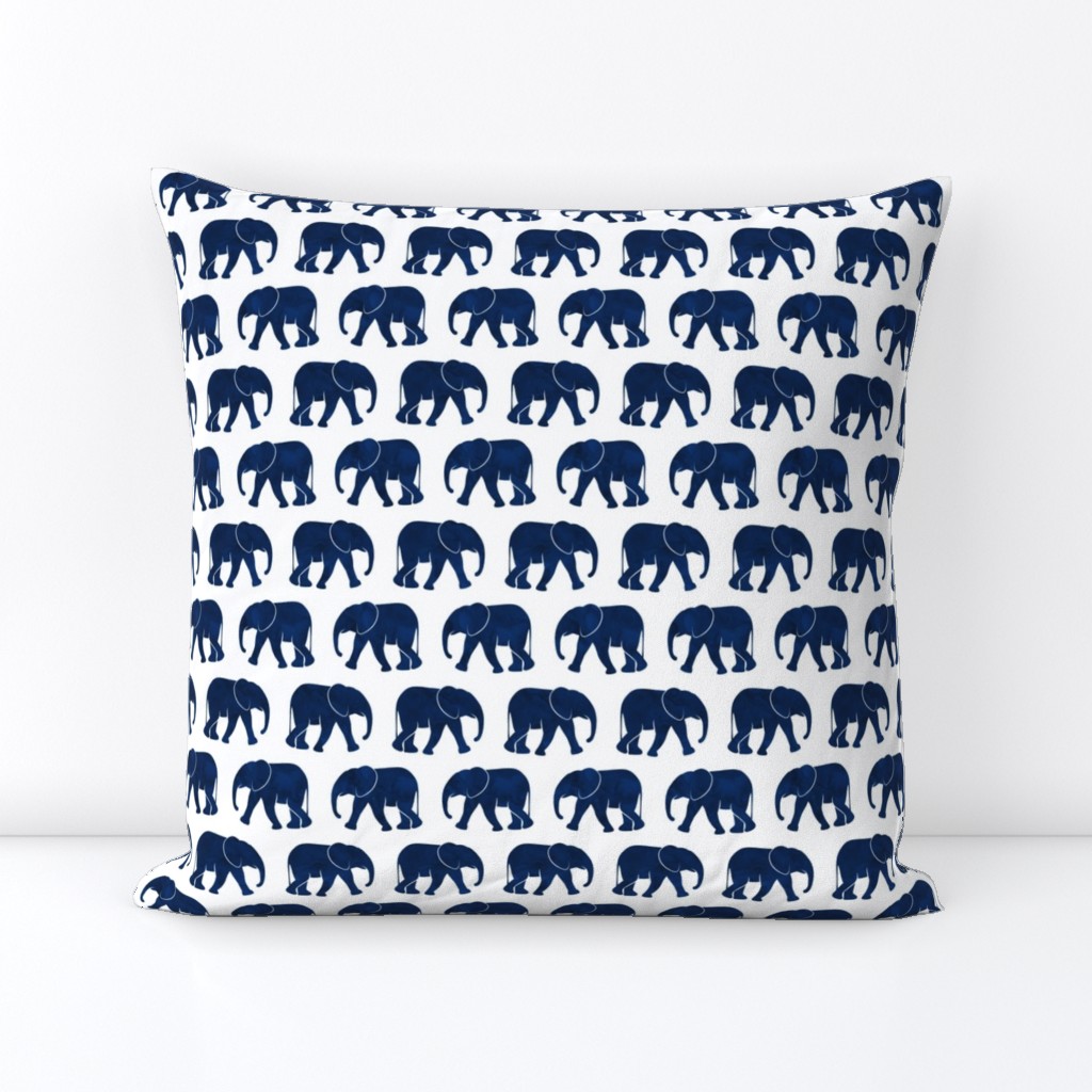 baby elephants - navy - LAD20