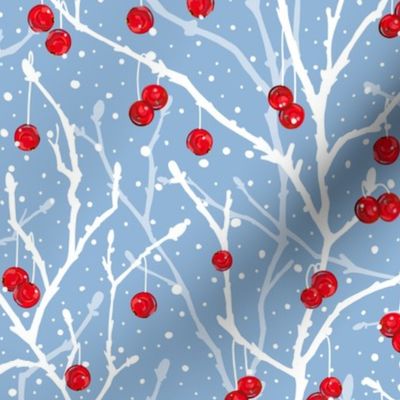 Winterberry Charm | Cerulean Blue