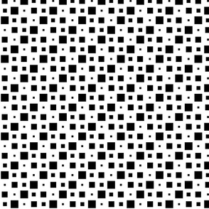 Copacetic - Asymmetrical Squares - Black on White
