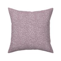 Little fat spots and speckles panther animal skin abstract minimal dots in mauve white SMALL 