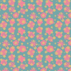 pink circles with patterns