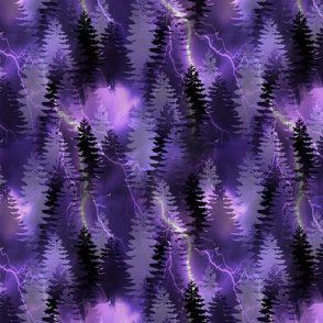Purple lightning forest LARGE