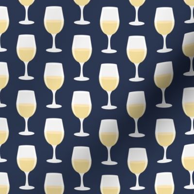 White wine on blue - wine  glass - LAD20