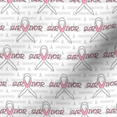 Breast cancer survivor ribbon  - pink