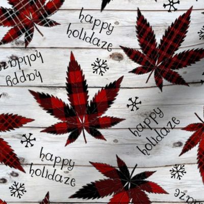 Happy Holidaze on Shiplap - medium scale