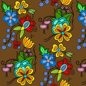 Ojibwe Floral Brown