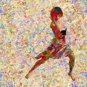 Lone Dancer - 14in x 14in 