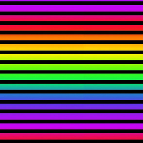 Rainbow ombre stripes