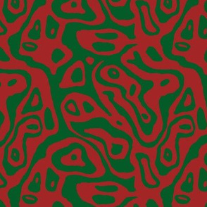 Christmas mokume red green
